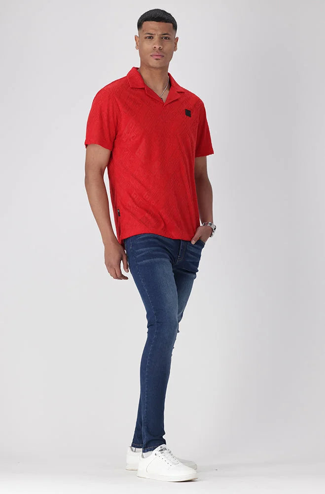 Red polo shirt mens outfit hotsell
