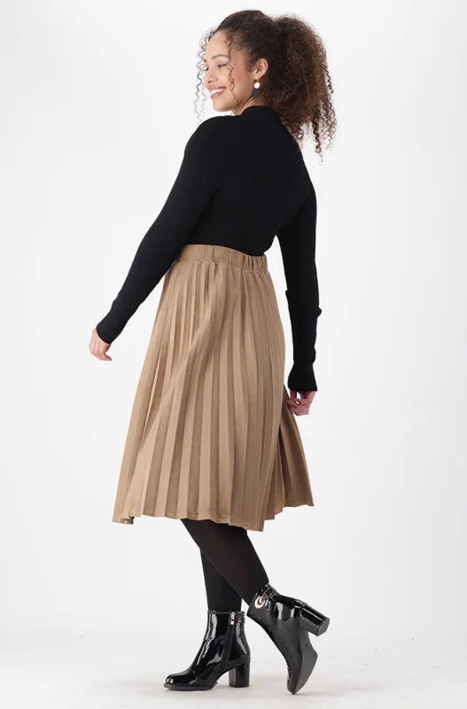 Dunns Clothing | Ladies | Tyler Rib Turtle Neck Jersey _ 146090 Black