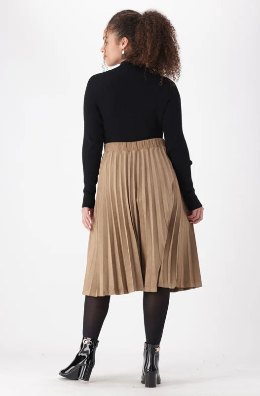 Dunns Clothing | Ladies | Tyler Rib Turtle Neck Jersey _ 146090 Black