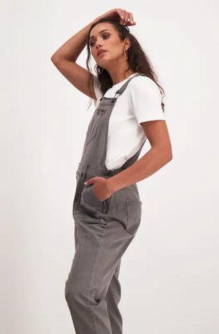 Dunns Clothing | Ladies | Vanessa Denim Dungaree _ 138661 Grey Wash