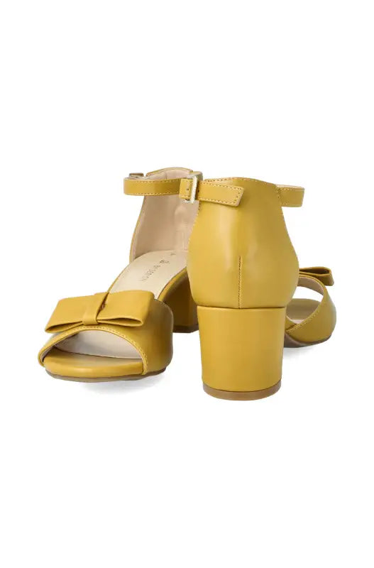 Dunns Clothing | Footwear Velina Ankle Strap Sandal _ 139972 Mustard