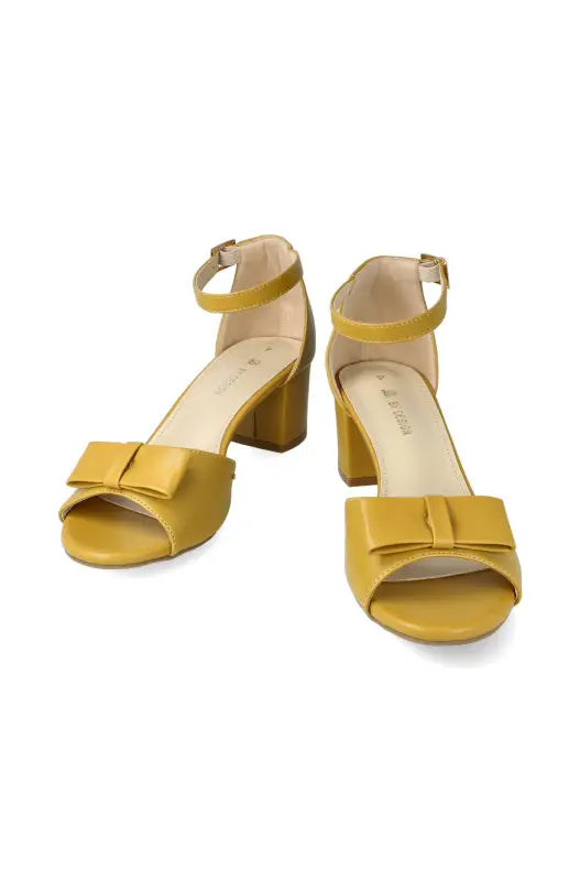 Dunns Clothing | Footwear | Velina Ankle Strap Sandal _ 139972 Mustard