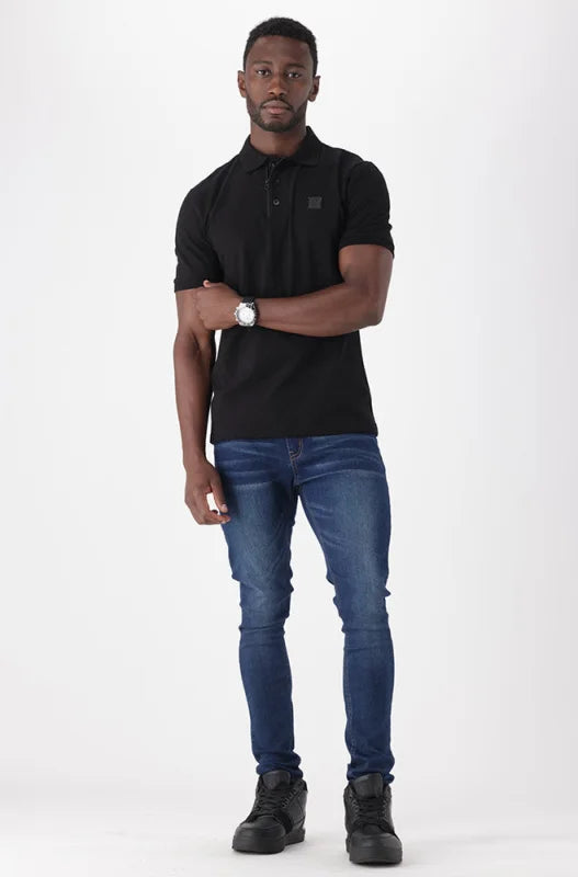 Dunns Clothing | Mens | Vettel Golfer _ 146573 Black