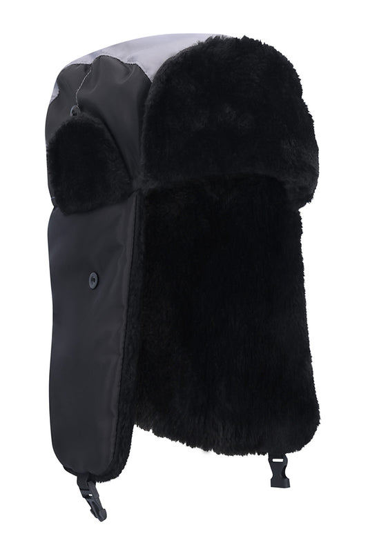 TAYLOR PUFFER TRAPPER HAT - BLACK
