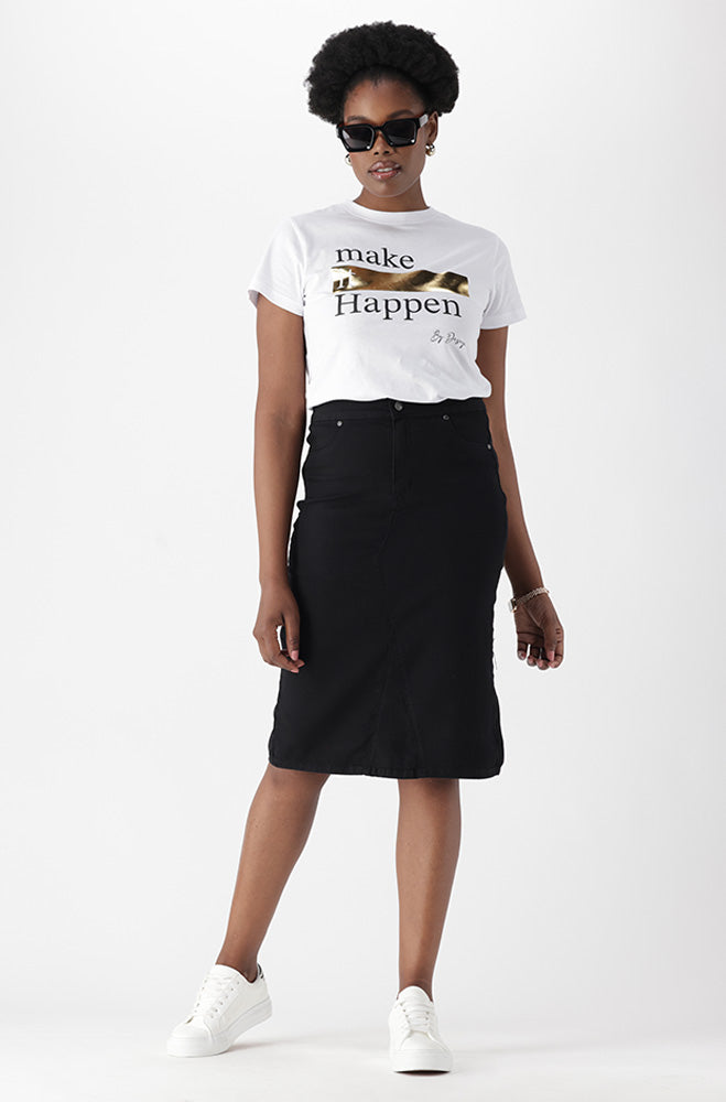 Ladies | Jessie Denim Tube Skirt _ 167545 Black Wash Skirts