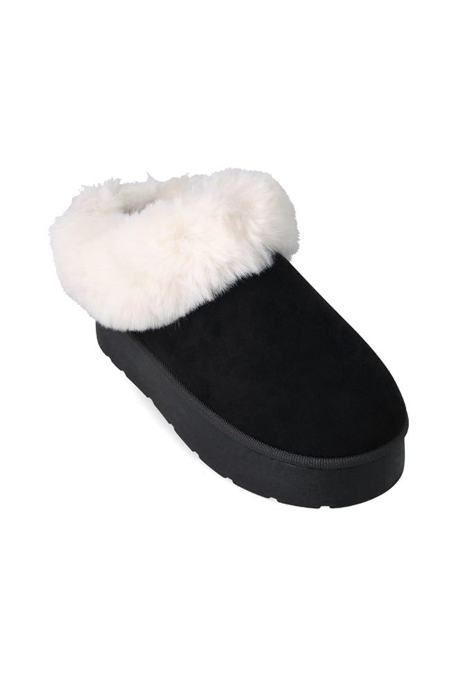 Leona Fur cuff slipper