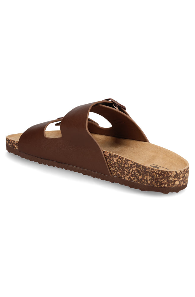 Blaine Mens cork double buckle sandal