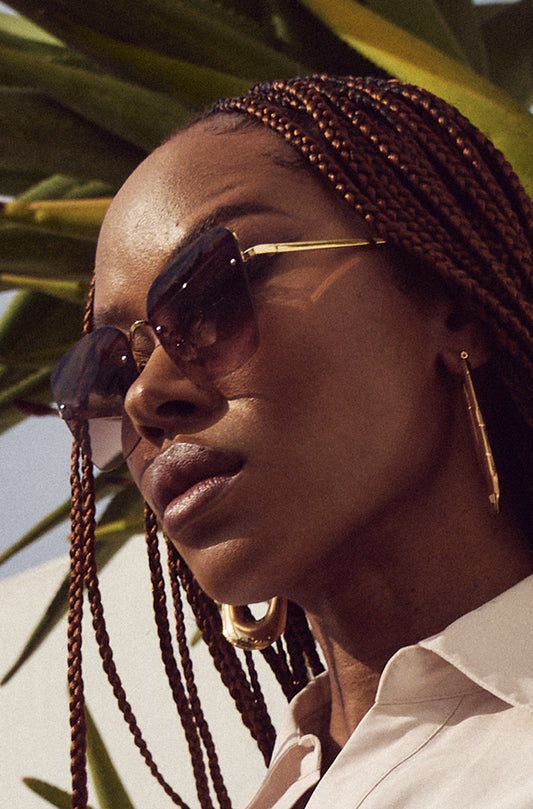 LEIGH RIMLESS SUNGLASSES
