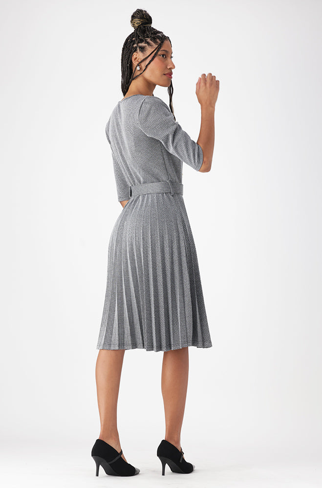 Ladies | Stefani Belted Pleated Dress _ 159546 Multi Dresses