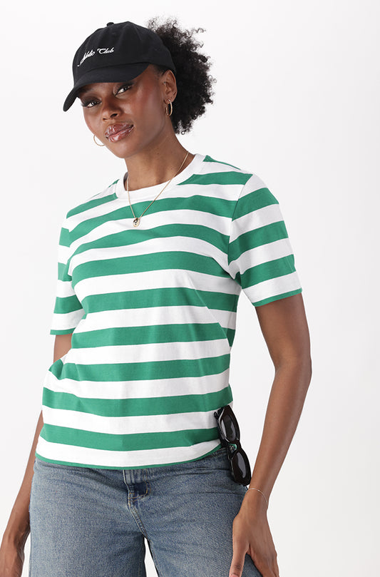 CORRIE BOXY FIT STRIPE TEE