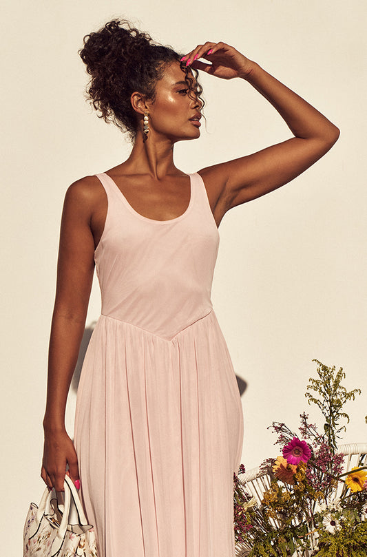 CINI COMBO BUBBLE HEM DRESS