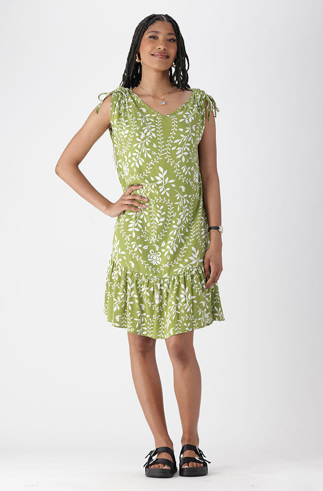 Ladies | Nicole Shoulder Tie Tiered Dress Dresses
