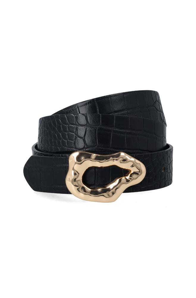 VERONICA PU PATENT CROC BELT