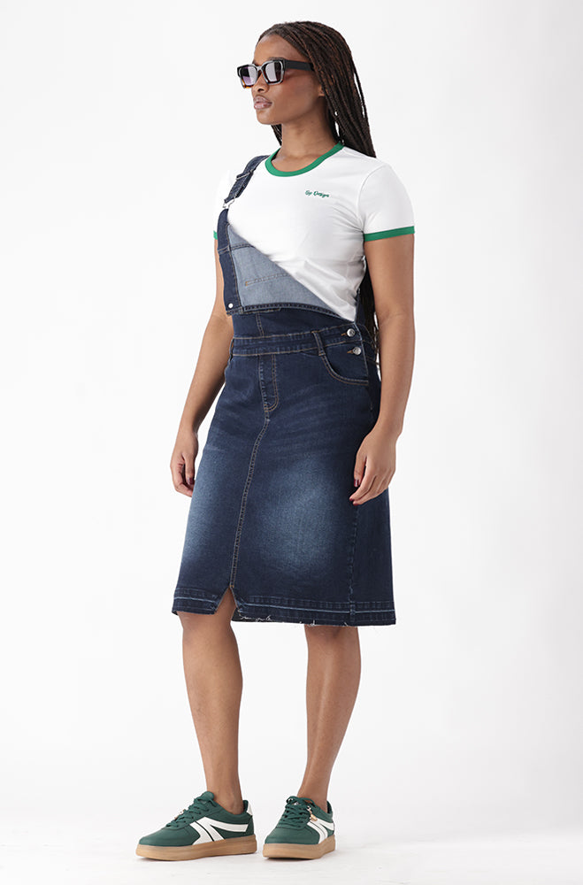 AMARI DUNGAREE DRESS