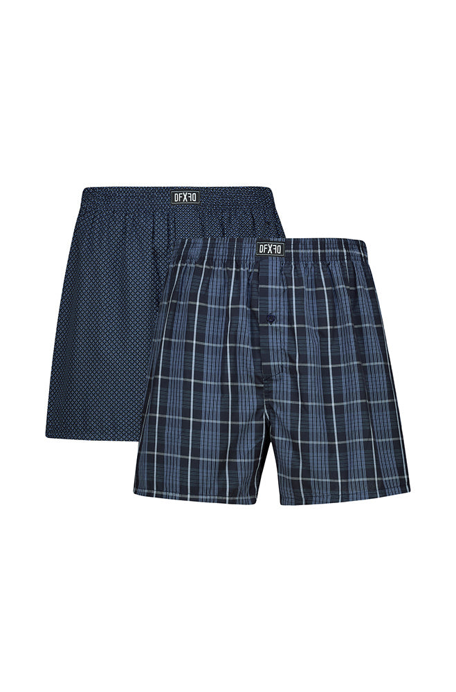 Underwear | Nino Woven Boxers 2pk _ 153050 Navy Boxer Shorts