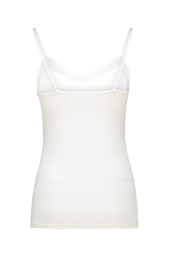 Kendra Lace Front Adjustable Strap Cami _ 168058 _ White