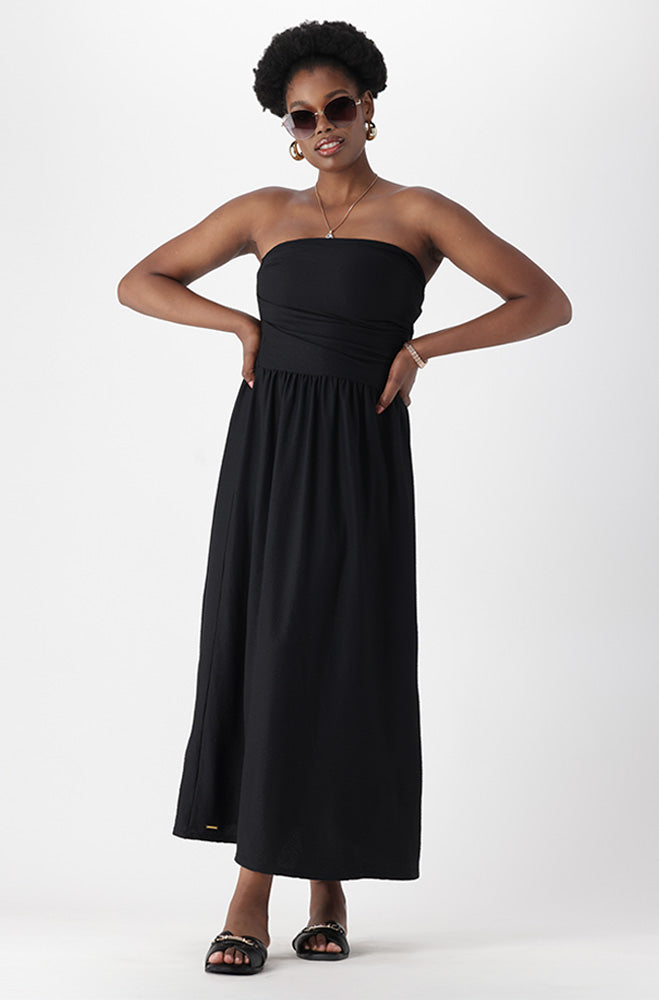 Ladies | Alia Textured Boobtube Dress Dresses