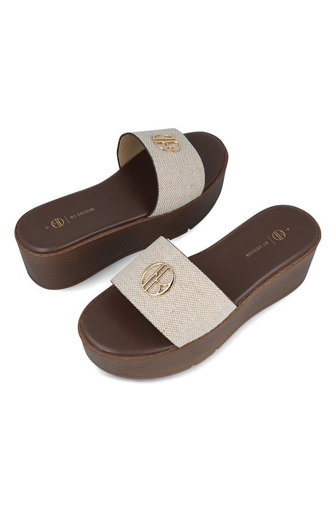 Corlia printed upper detailed sandal