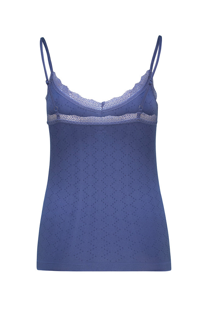 Sarah Sf Surface Interest Lace Cami _ 163752 _ Blue