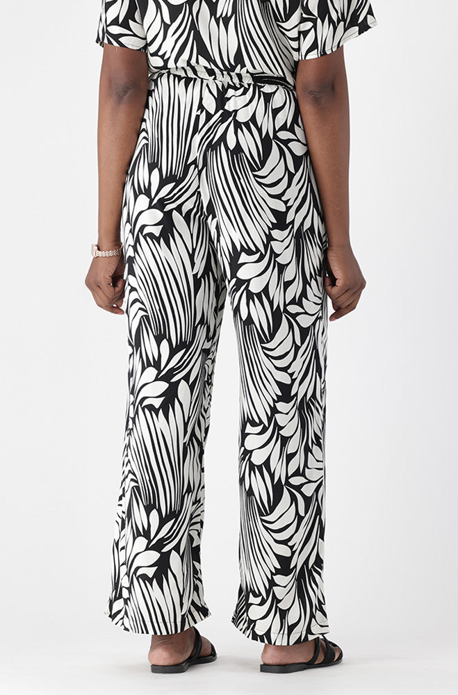 KIMBERLEY PRINTED WIDE LEG PANTS