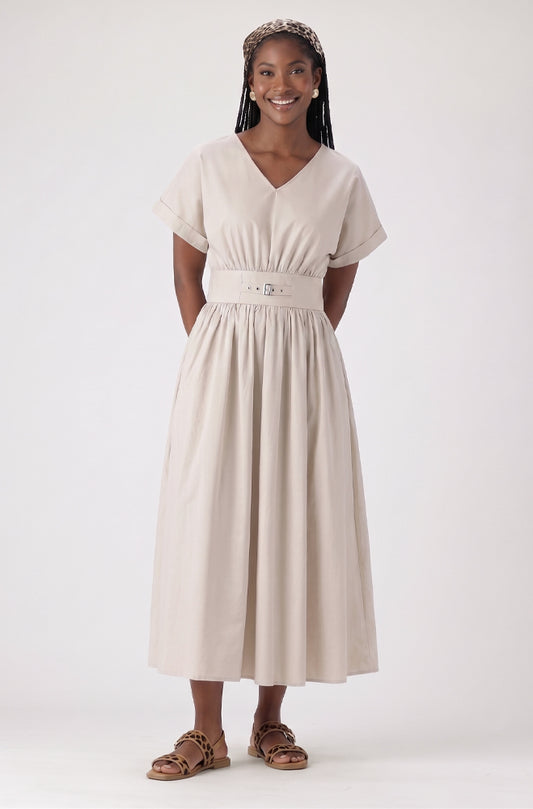 UMA BUCKLE DETAIL DRESS