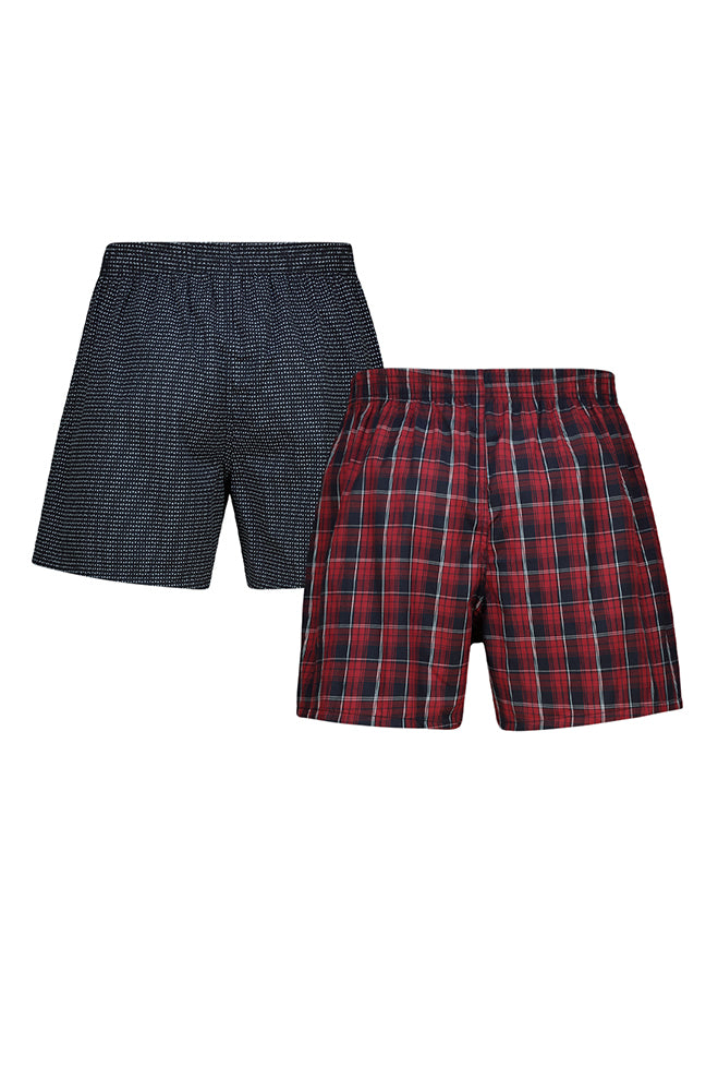 MIKE WOVEN BOXERS 2PK