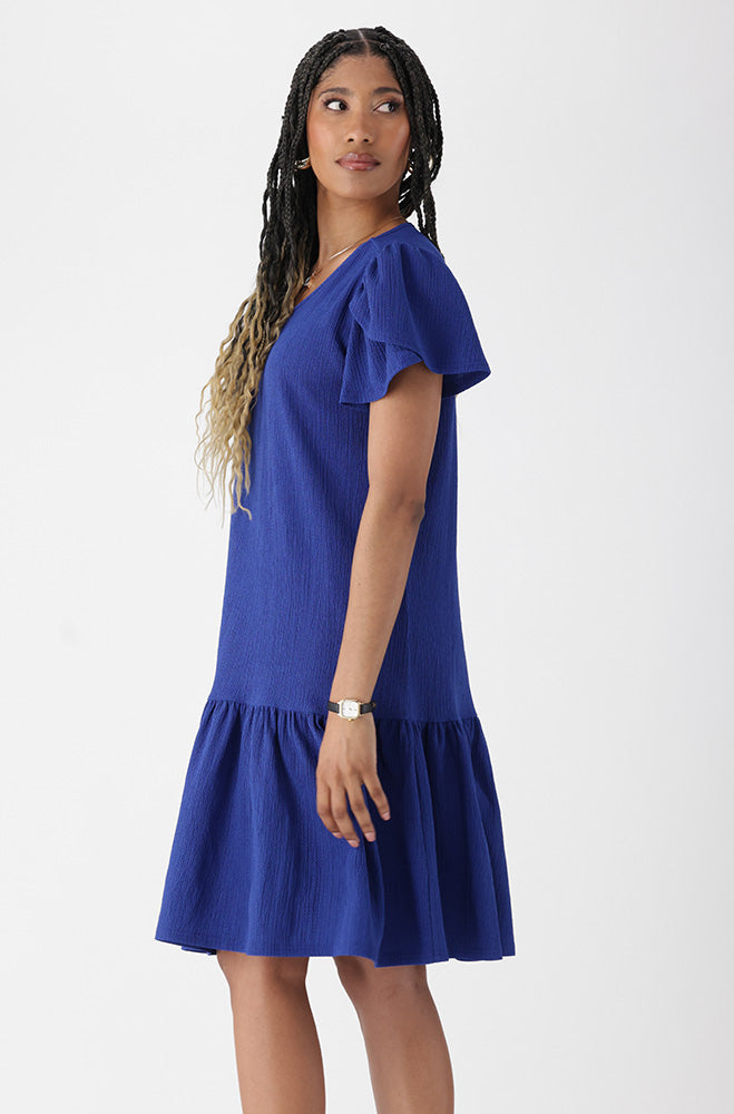 Alice Tulip Sleeve Shift Dress _ 166958 _ Blue