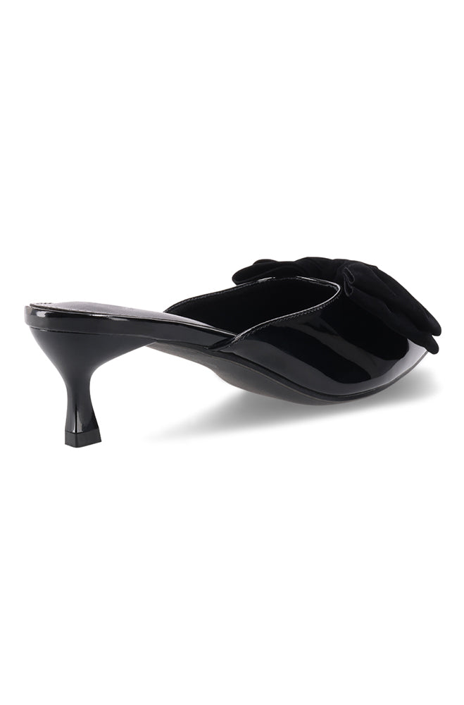 Casey Slip in bow detail kitten heel