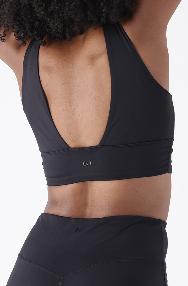 LUXE MOVEMENT BLACK ACTIVE SPORT BRA