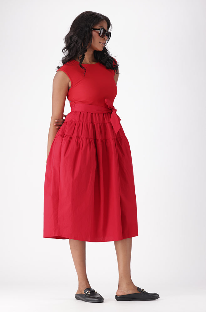 ARRIS COMBO BELTED DRESS