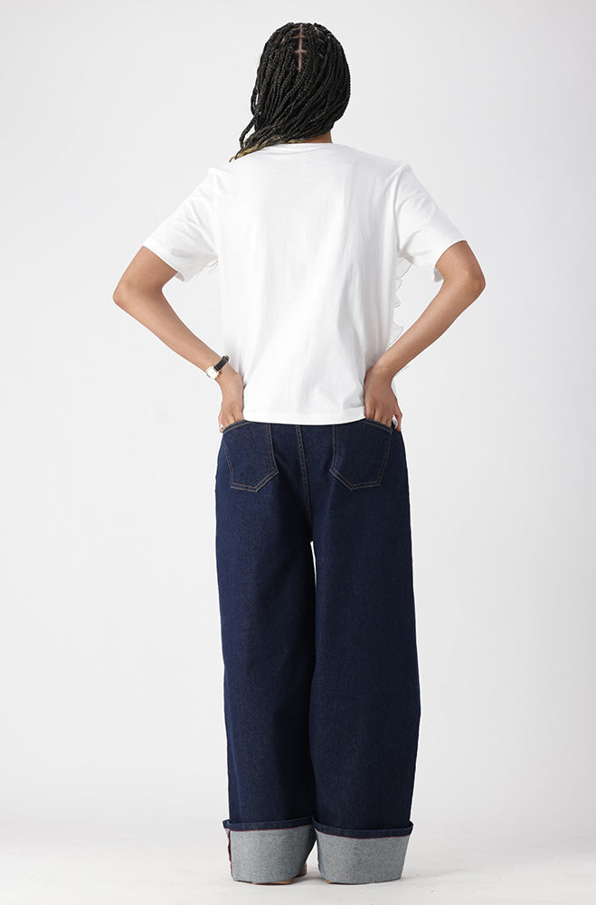 OLIVIA FRILL TEE