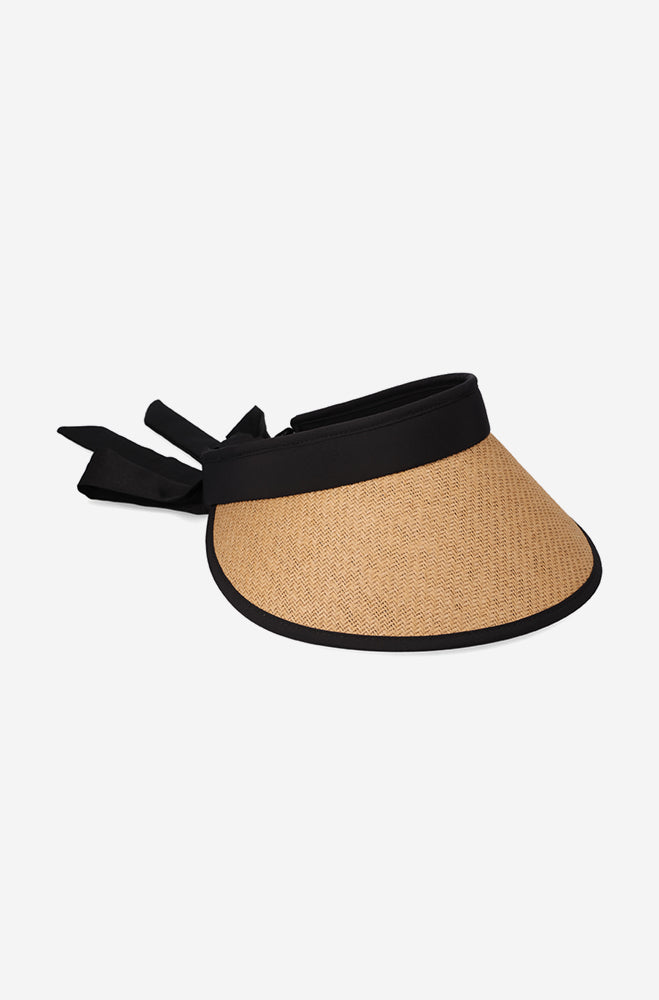 Accessories | Nadine Straw and Nylon Visor _ 155437 Natural Hats