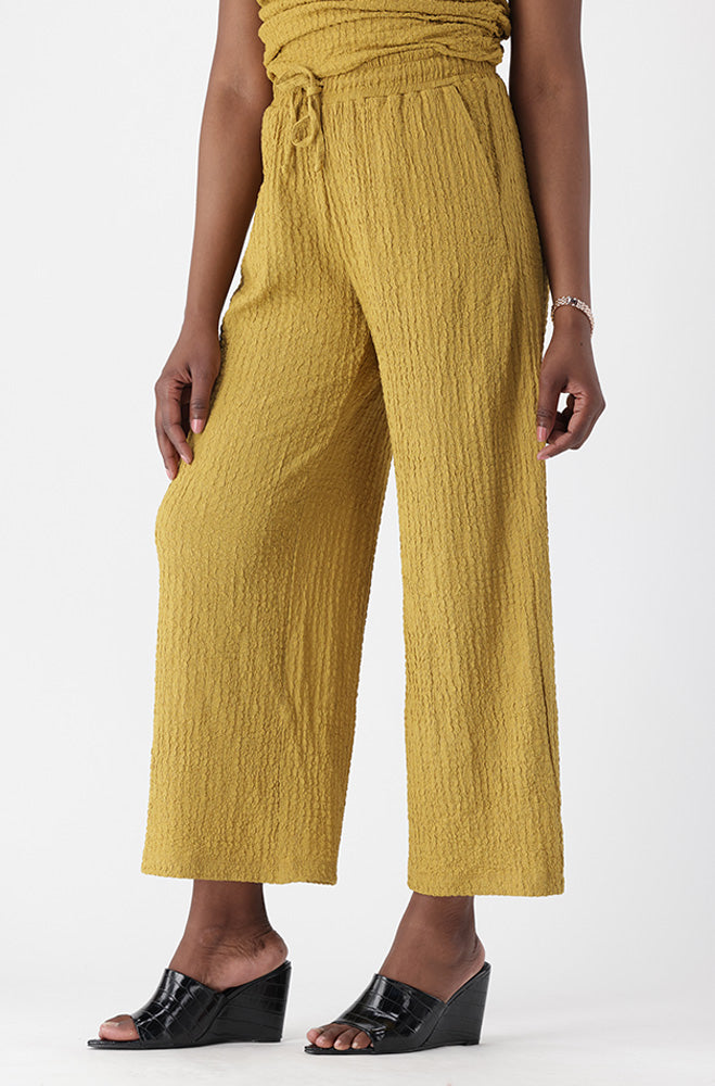 CARA TEXTURED WIDELEG PANTS