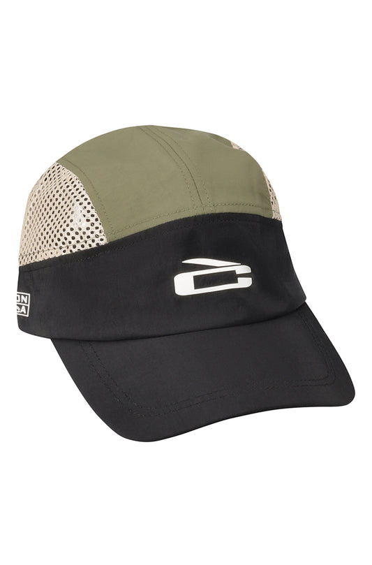 LOXION KULCA VENTED PANEL PEAKCAP - BLACK