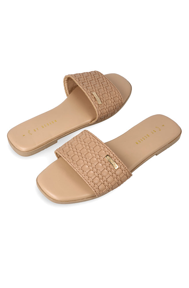 Footwear | Jaqi Embossed Pu Upper Sandal _ 161468 Nude Sandals