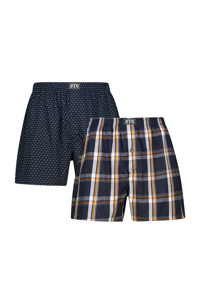 Underwear | Sergio Woven Boxers 2pk _ 157296 Navy Boxer Shorts
