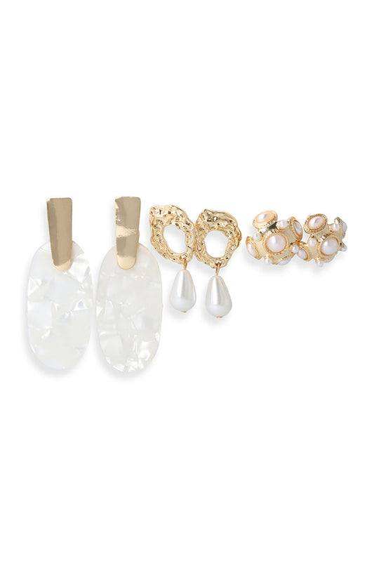 CELINA 3 PACK EARRINGS