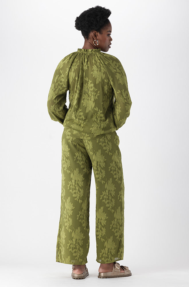 SADE TEXTURED WIDELEG PANTS