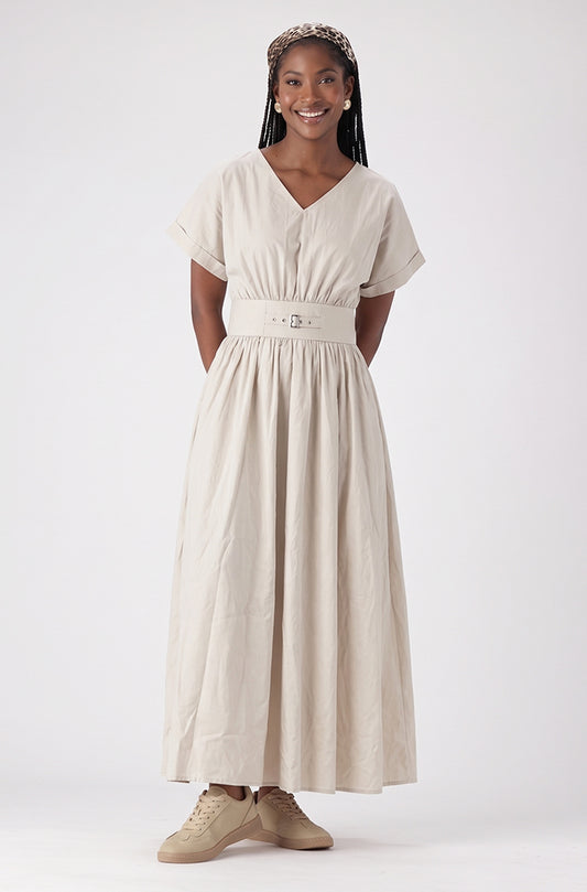 UMA BUCKLE DETAIL DRESS