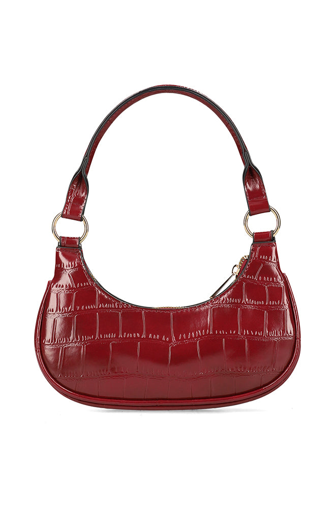KESHA CROC SHOULDER BAG