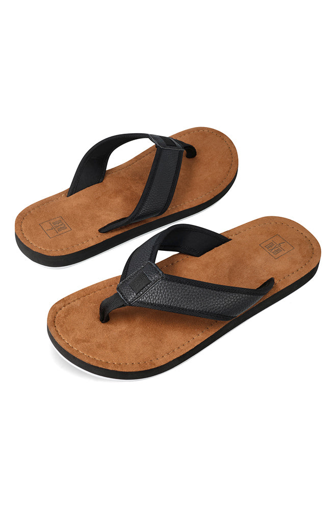 Footwear | Lopez Men’s Flip Flop _ 161776 Black Sandals