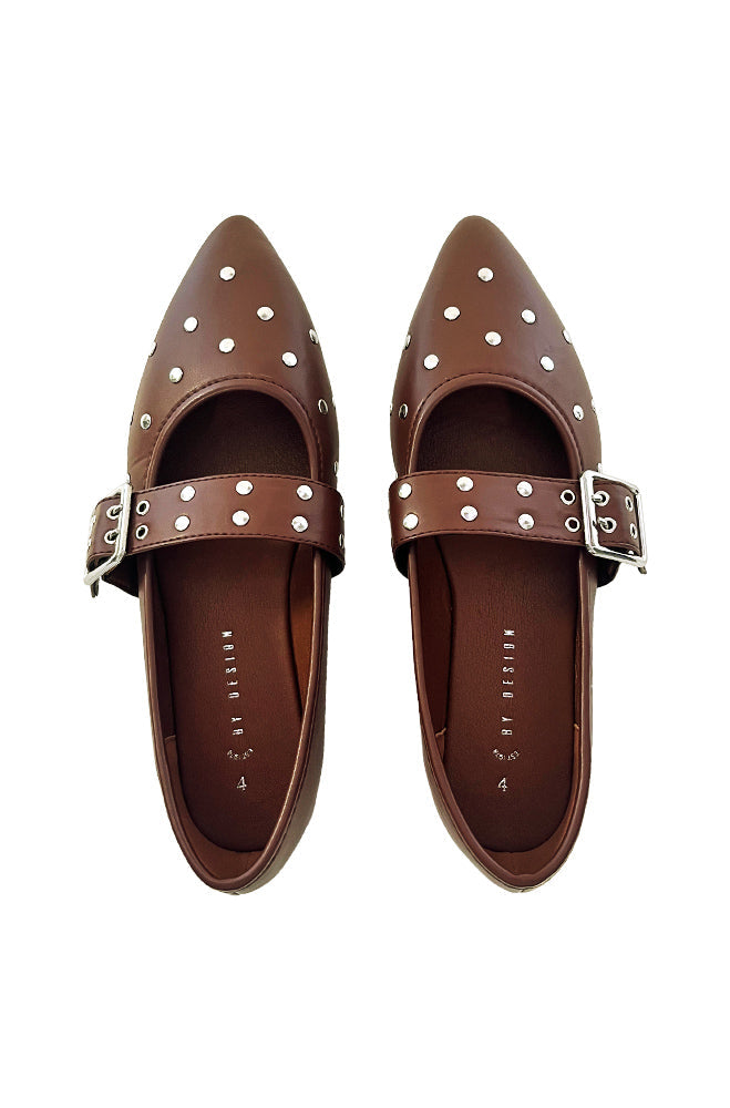 Footwear | Celia Studded Pump Flats