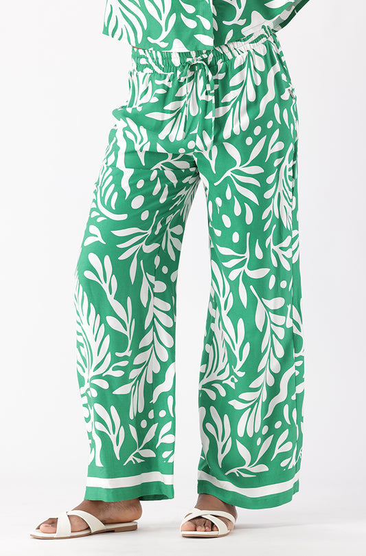 SKYLIN PRINTED WIDE LEG PANTS