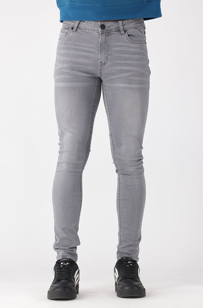 Mens | Amigos Super Skinny Denim _ 157133 Grey Wash Jeans