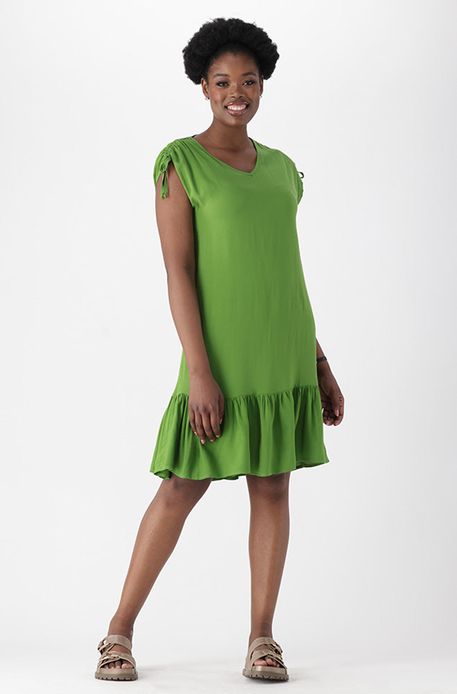 Ladies | Nicole Shoulder Tie Tiered Dress Dresses