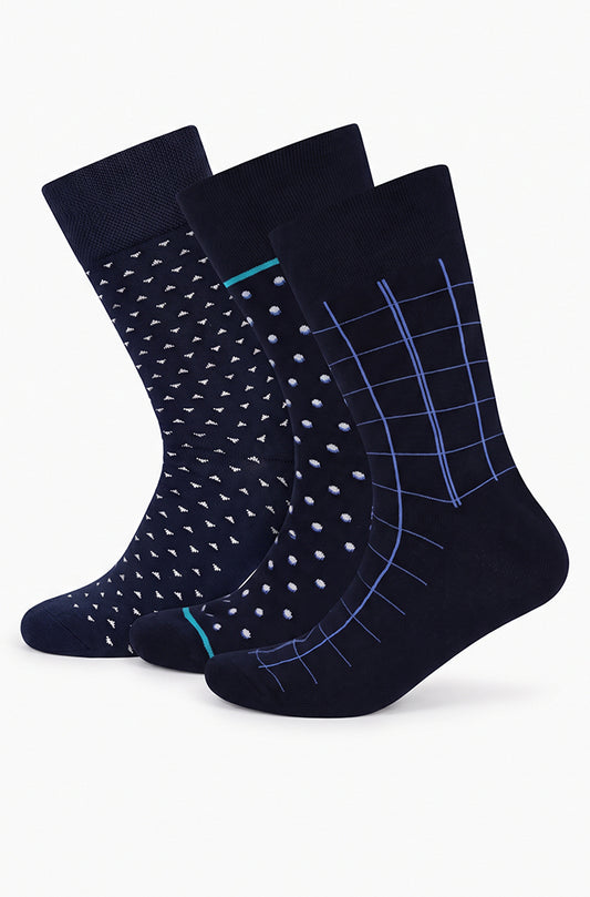 HARRY SOCKS 3PK NAVY