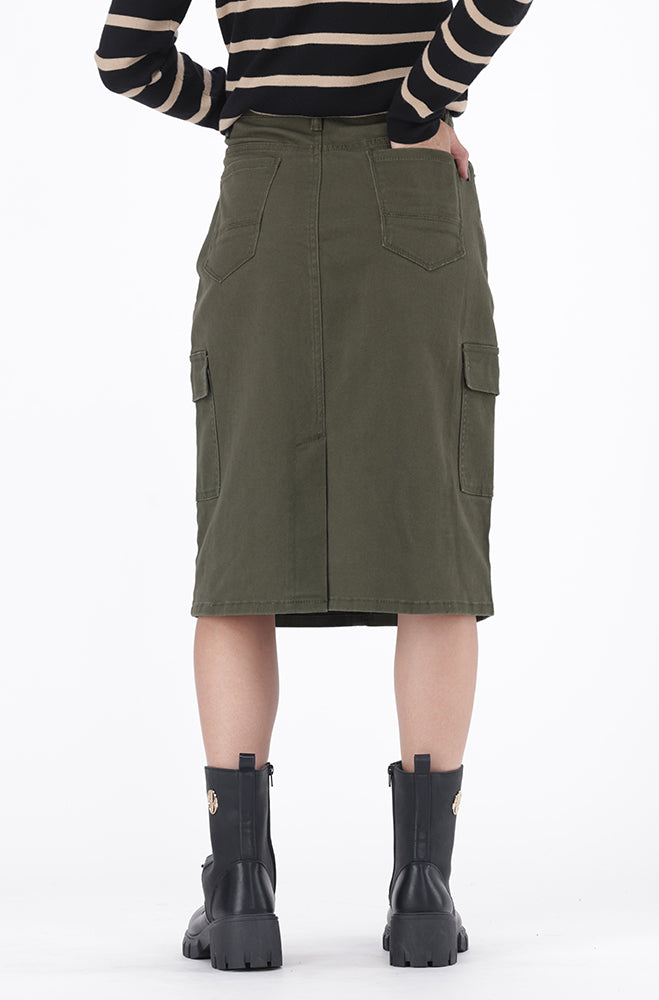 SKY DENIM UTILITY SKIRT