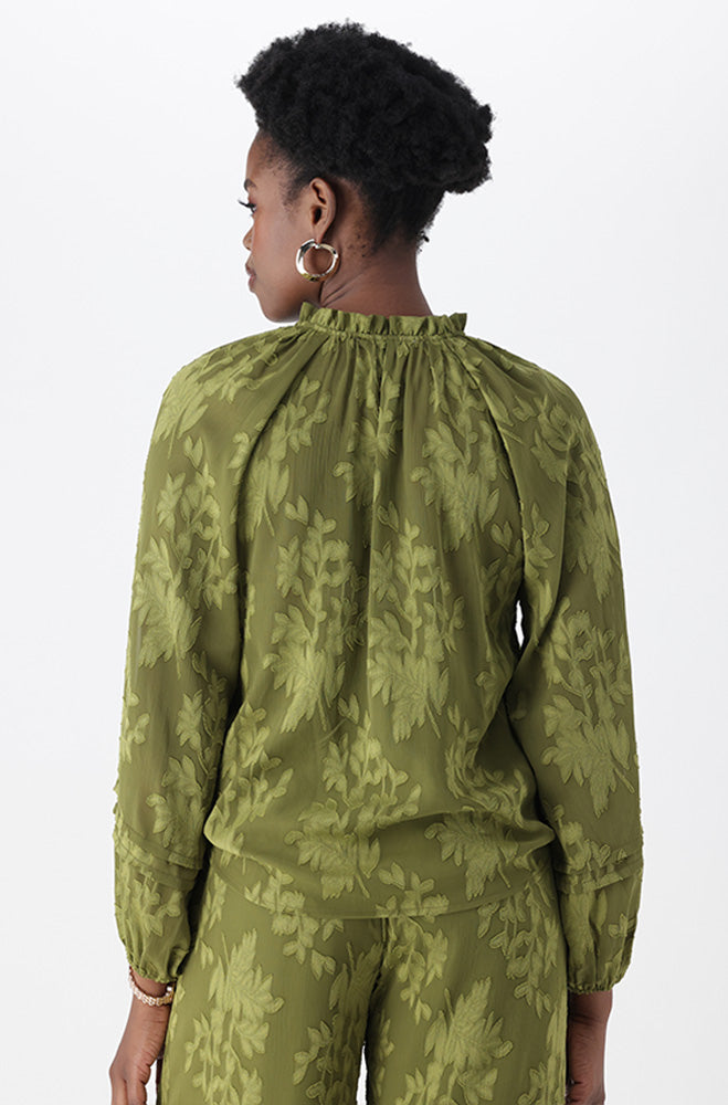 SADE TEXTURED BLOUSE